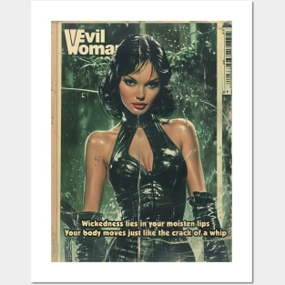 Evil Woman, A vintage comics cover Posters and Art